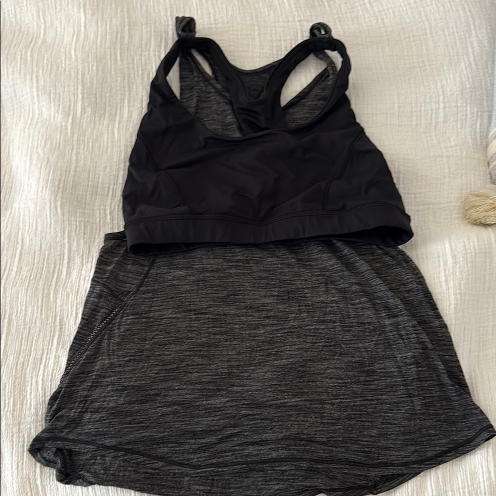 Lululemon Black Sports Bra with Racerback Design